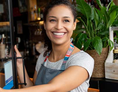 SBA loans help a woman start her own business