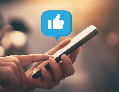 small business owner using social media